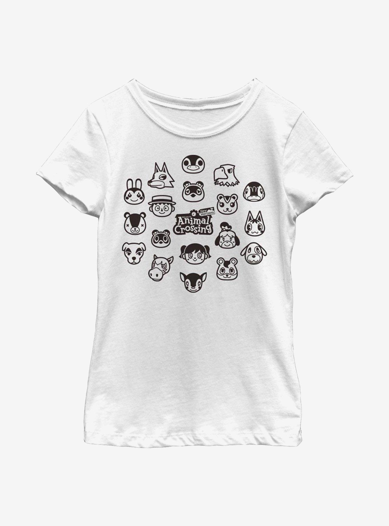 Nintendo Animal Crossing: New Horizons Group Youth Girls T-Shirt, , hi-res