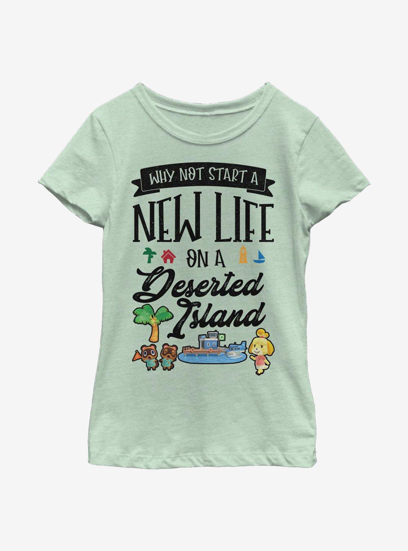 Nintendo Animal Crossing Start Anew Youth Girls T-Shirt, , hi-res