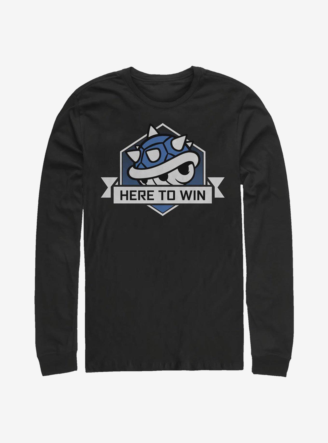 Nintendo Super Mario Here To Win Long-Sleeve T-Shirt, , hi-res