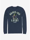 Nintendo Super Mario Brave-Ish Luigi Long-Sleeve T-Shirt, NAVY, hi-res