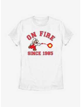 Nintendo Super Mario On Fire Womens T-Shirt, , hi-res