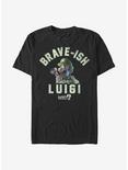 Nintendo Super Mario Brave-Ish Luigi T-Shirt, BLACK, hi-res