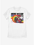 Nintendo Super Mario Rainbow Road Pride Womens T-Shirt, WHITE, hi-res