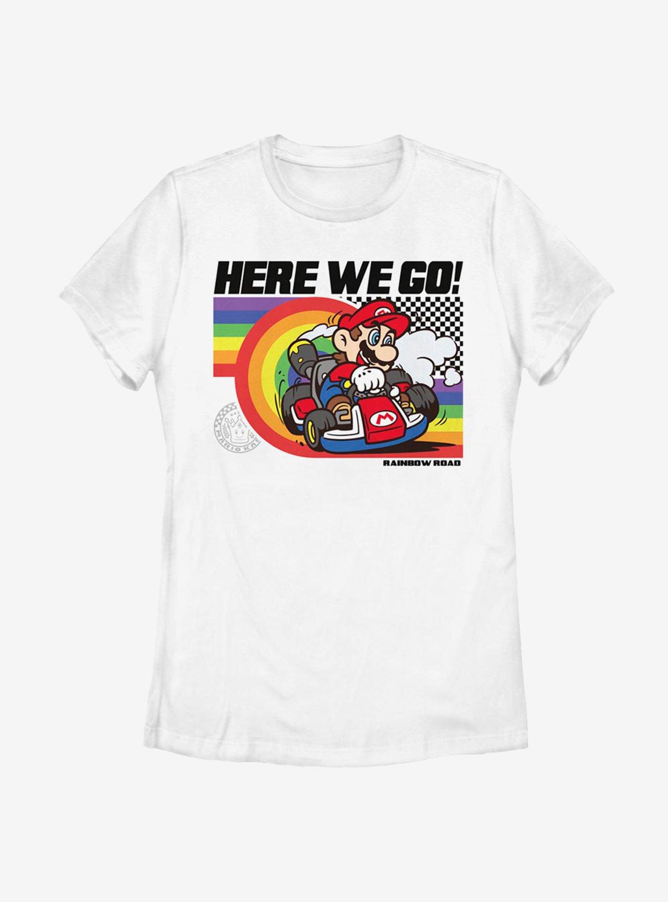 Nintendo Super Mario Rainbow Road Pride Womens T-Shirt, , hi-res