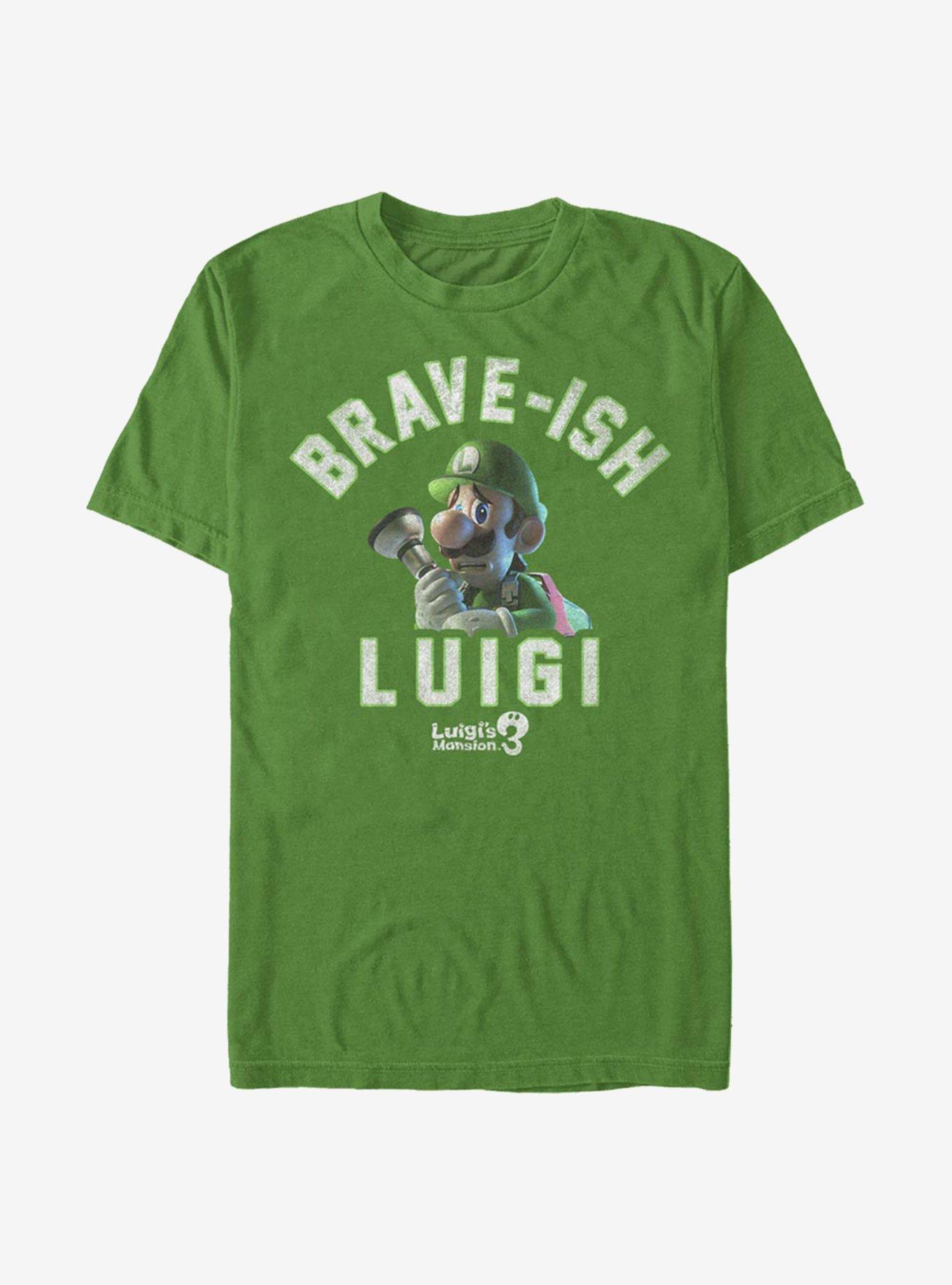 Nintendo Super Mario Brave-Ish Luigi T-Shirt, , hi-res