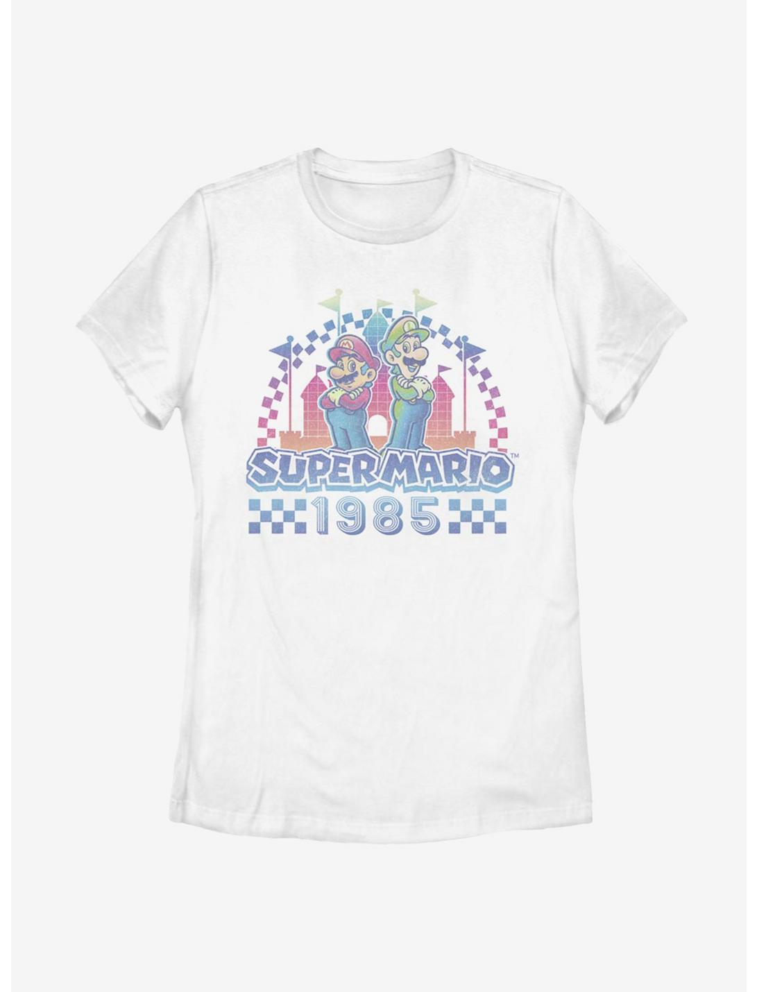 Nintendo Super Mario Super 85 Wave Womens T-Shirt, WHITE, hi-res