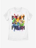 Nintendo Splatoon Rainbow Stay Fresh Womens T-Shirt, WHITE, hi-res