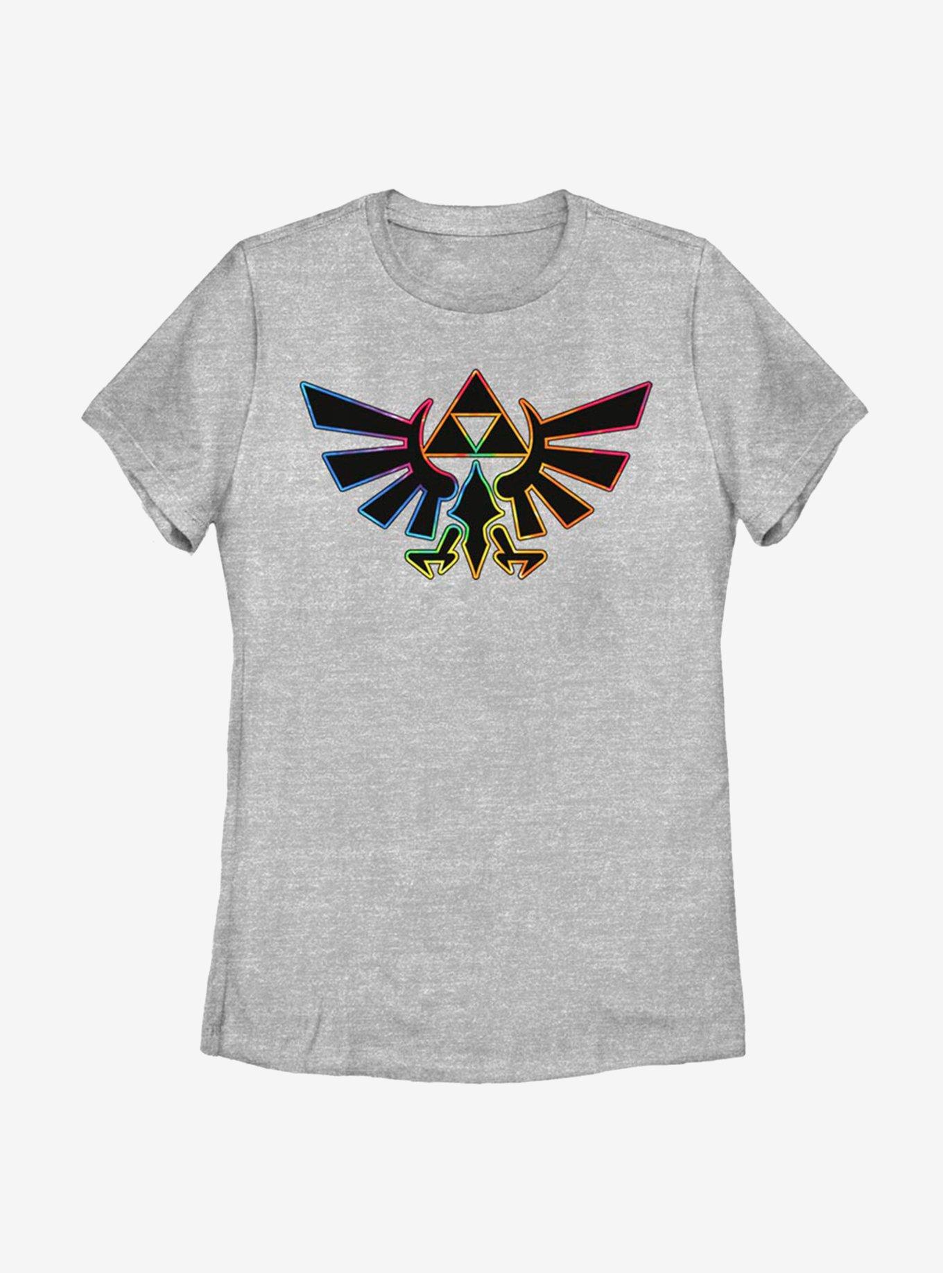 Nintendo The Legend Of Zelda Tie Dye Outline Womens T-Shirt, , hi-res
