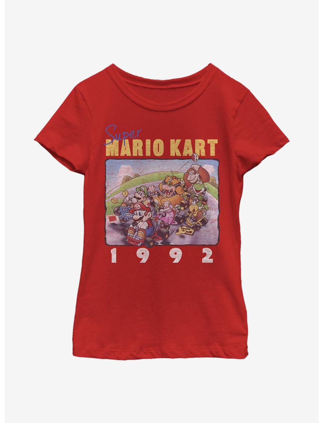 Nintendo Super Mario Mk Box Youth Girls T-Shirt, RED, hi-res