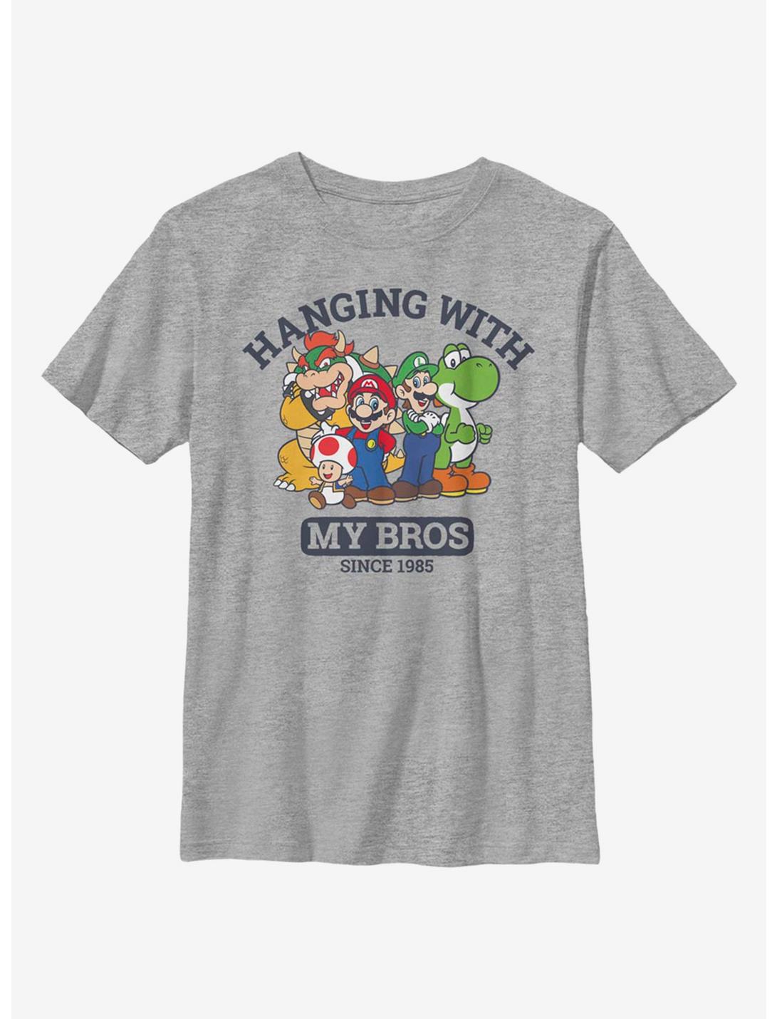Nintendo Super Mario My Bros Youth T-Shirt, ATH HTR, hi-res