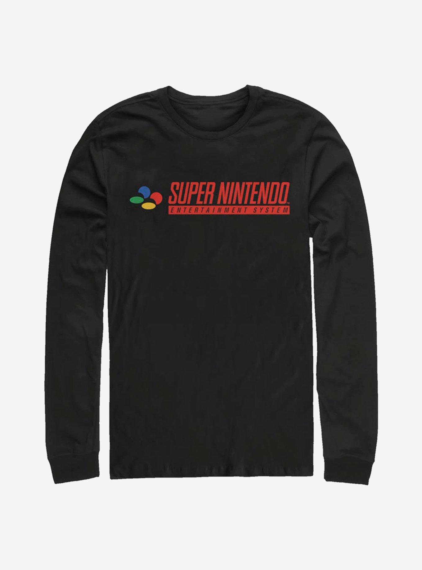Nintendo SNES Logo Long-Sleeve T-Shirt, , hi-res