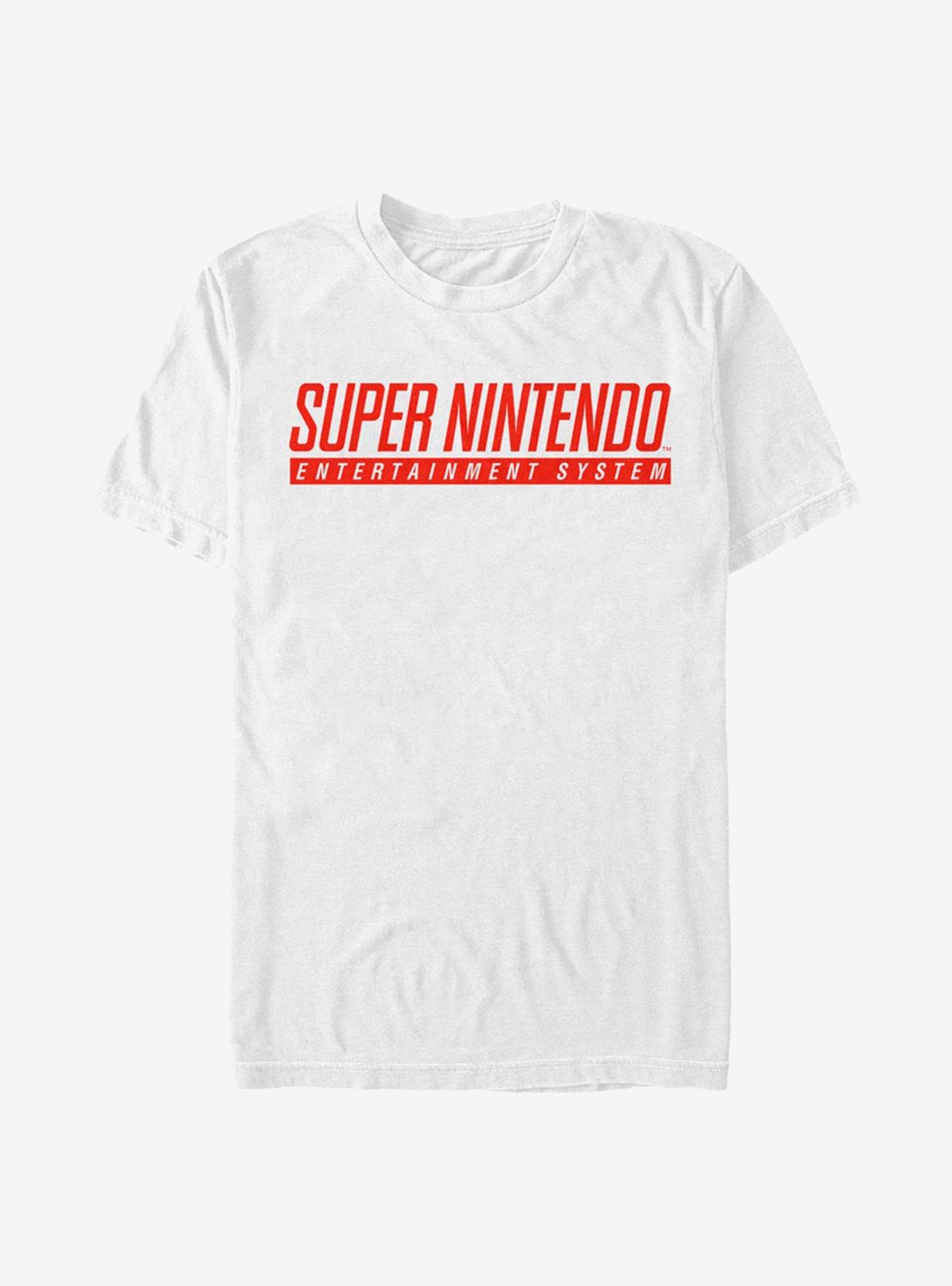 Nintendo Super Nintendo Logo T-Shirt, WHITE, hi-res
