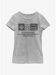 Nintendo NES Simple Youth Girls T-Shirt, ATH HTR, hi-res