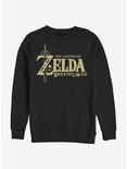 Nintendo The Legend Of Zelda Breath Of The Wild Logo Sweatshirt, BLACK, hi-res