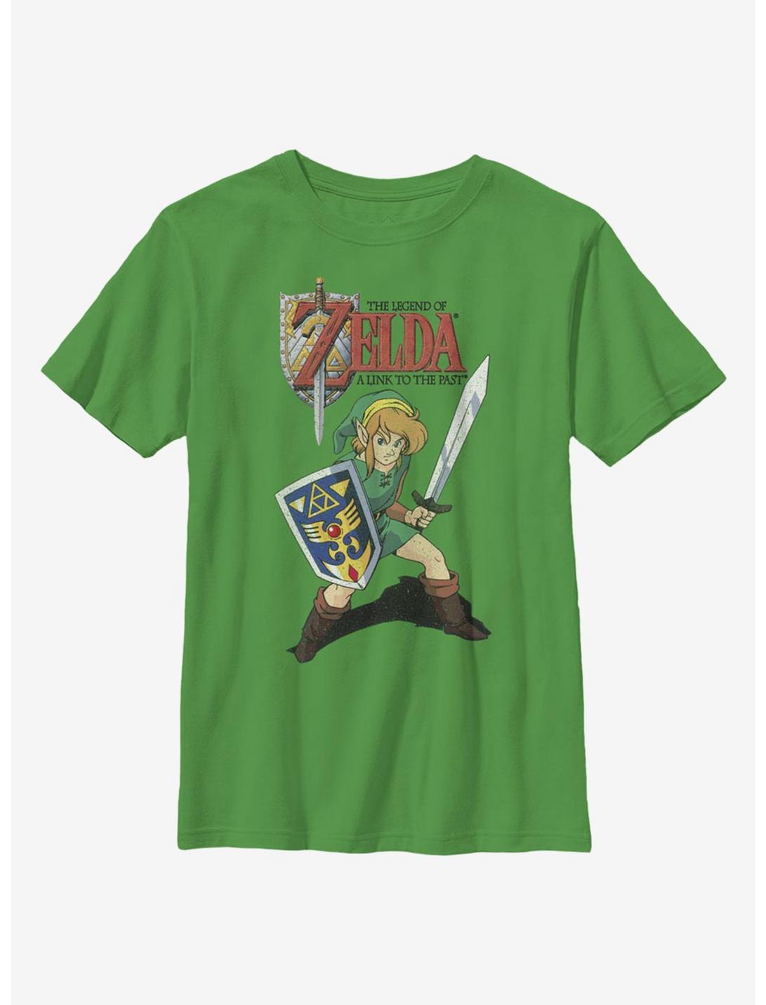 Nintendo The Legend Of Zelda Past Front Youth T-Shirt, KELLY, hi-res