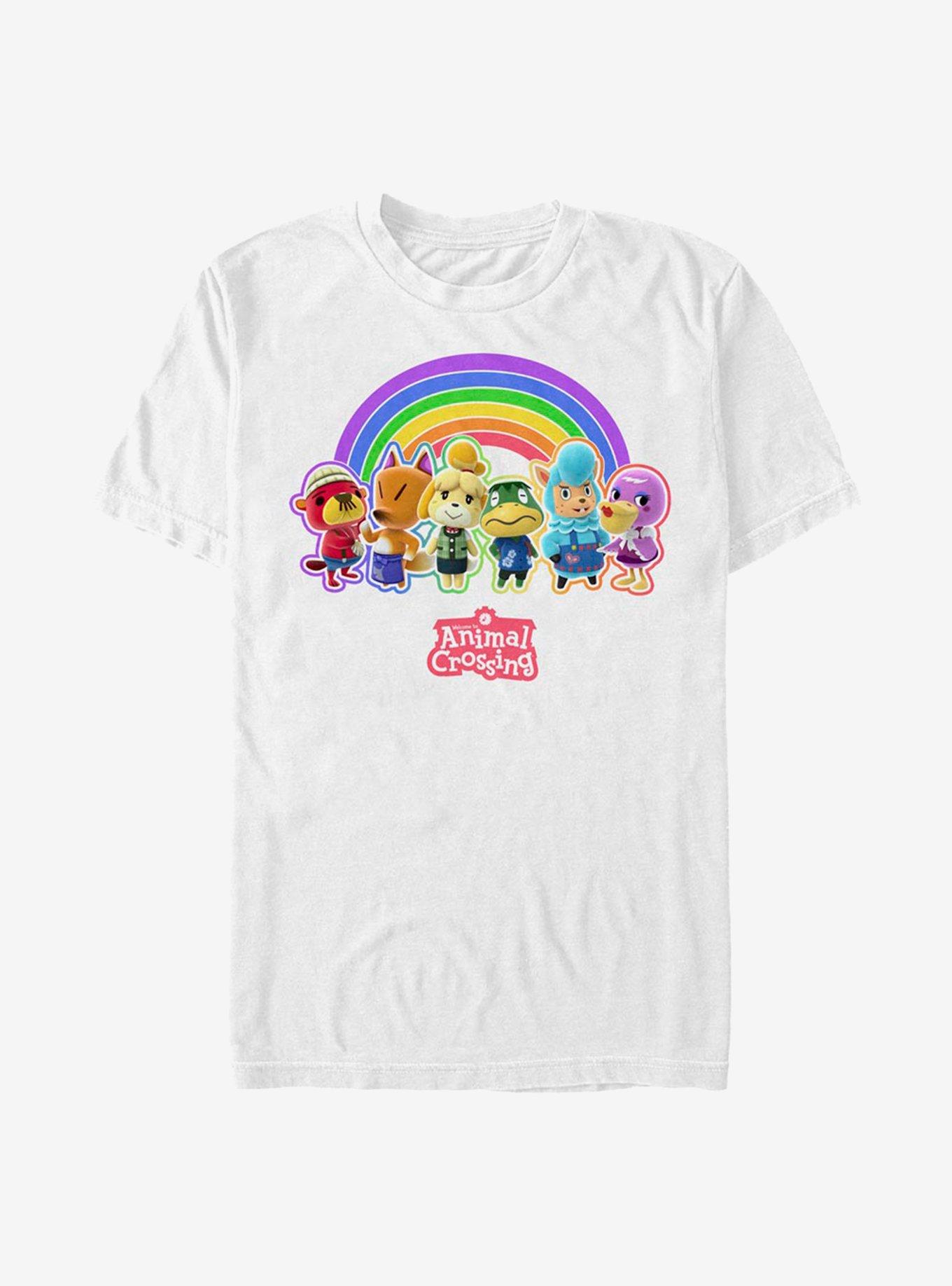 Nintendo Animal Crossing Rainbow Lineup T-Shirt, , hi-res