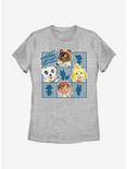 Nintendo Animal Crossing Character Grid Womens T-Shirt, ATH HTR, hi-res