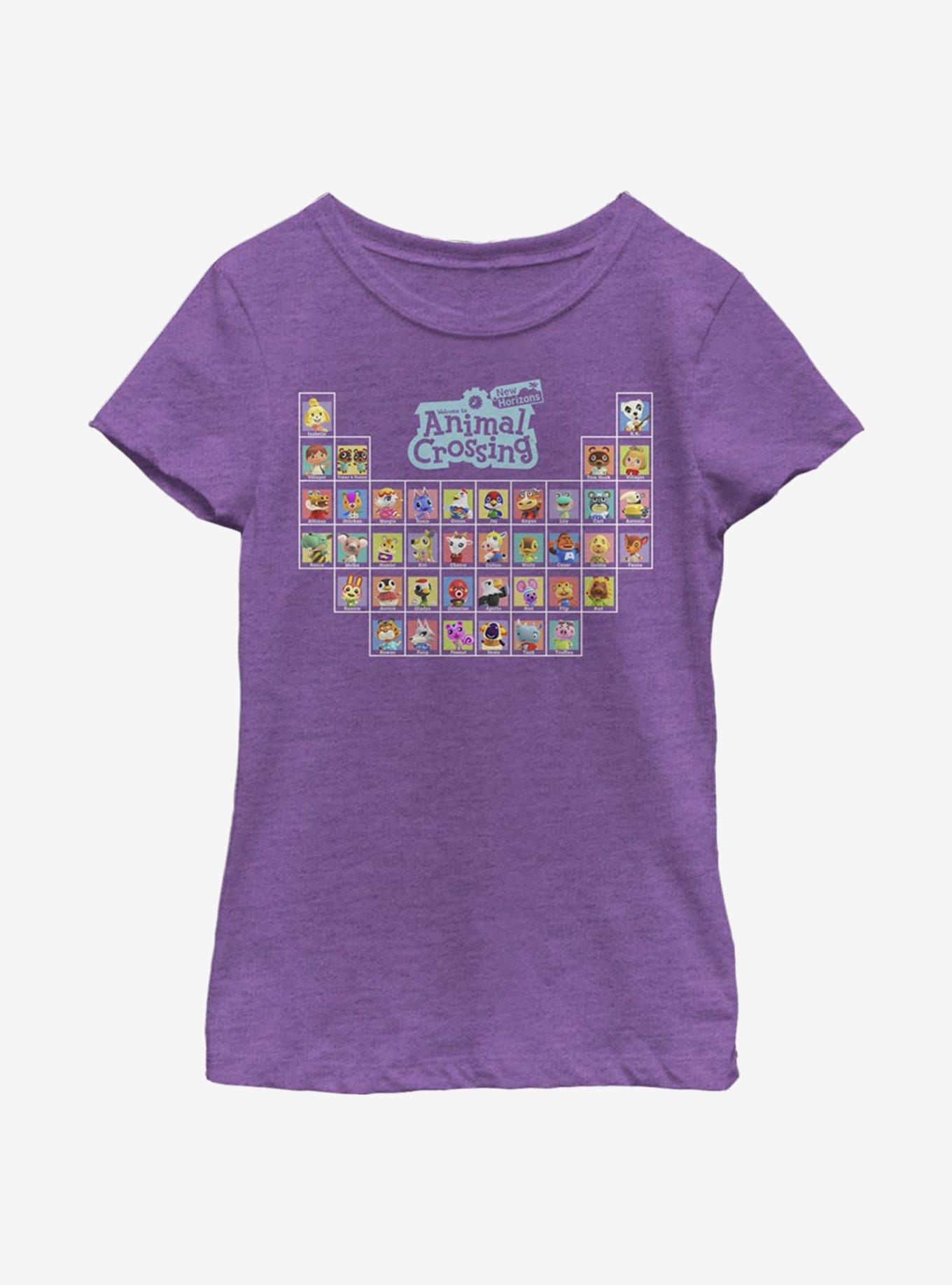 Nintendo Animal Crossing Periodically Crossing Youth Girls T-Shirt, , hi-res