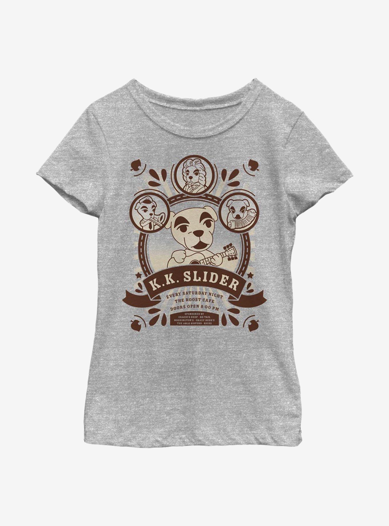 Nintendo Animal Crossing K.K. Slider At The Roost Youth Girls T-Shirt, , hi-res