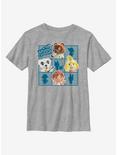 Nintendo Animal Crossing Character Grid Youth T-Shirt, ATH HTR, hi-res