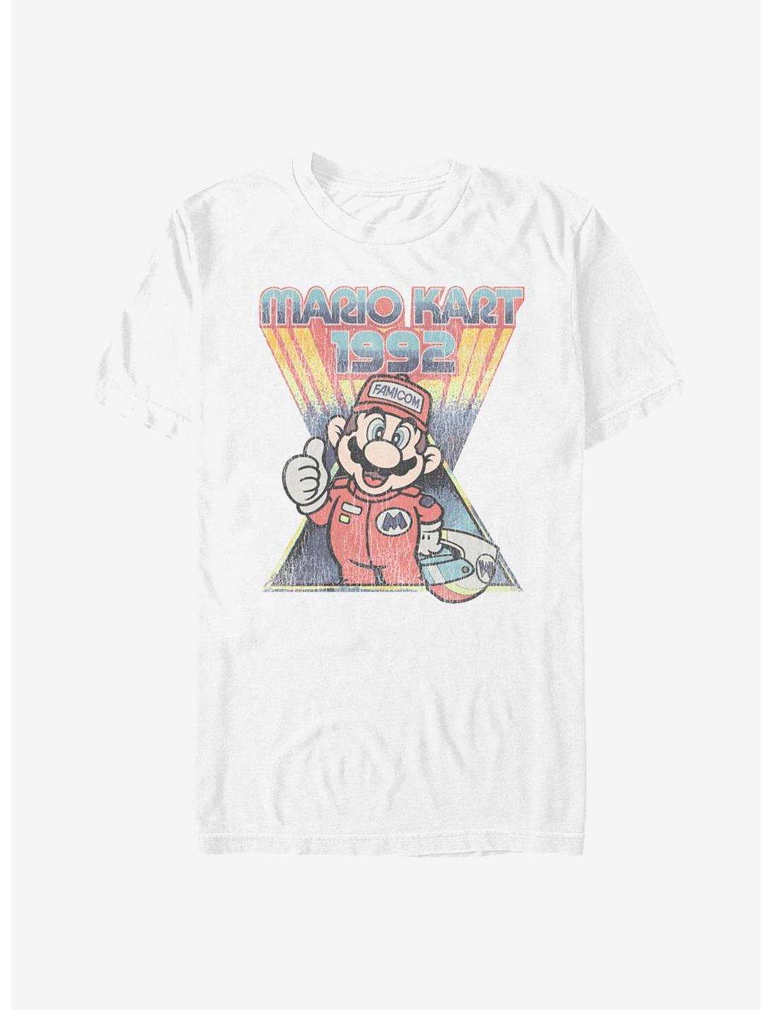 Nintendo Super Mario Race Of Old T-Shirt, WHITE, hi-res