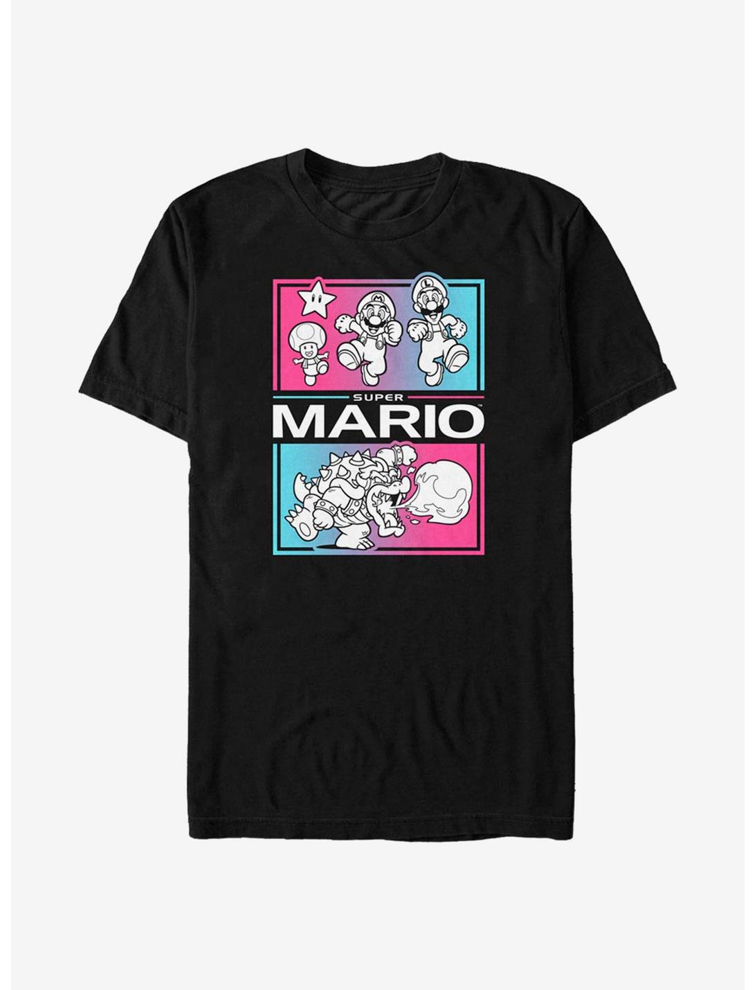Nintendo Super Mario Runners Up T-Shirt, BLACK, hi-res