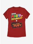Nintendo Super Mario 3D Bowser's Fury Logo Womens T-Shirt, RED, hi-res