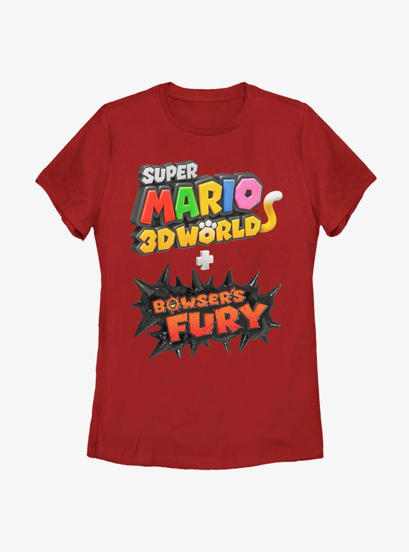 Nintendo Super Mario 3D Bowser's Fury Logo Womens T-Shirt, , hi-res