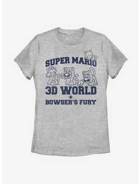 Nintendo Super Mario 3D World Collegiate Womens T-Shirt, , hi-res