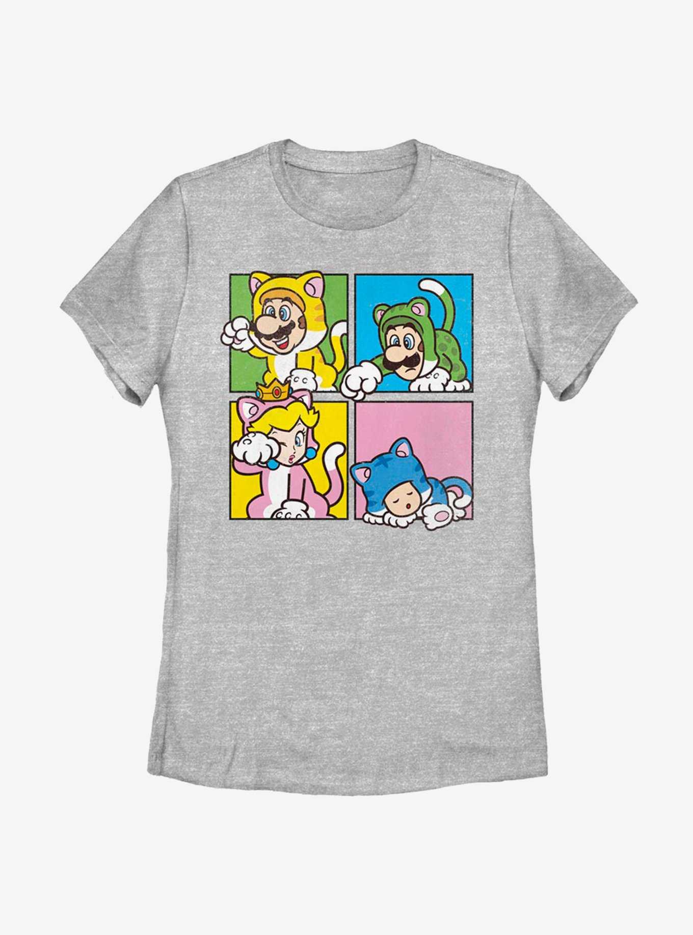 Nintendo Super Mario 4 Character Boxup Womens T-Shirt, , hi-res