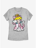 Nintendo Super Mario Cat Peach Solo Womens T-Shirt, ATH HTR, hi-res