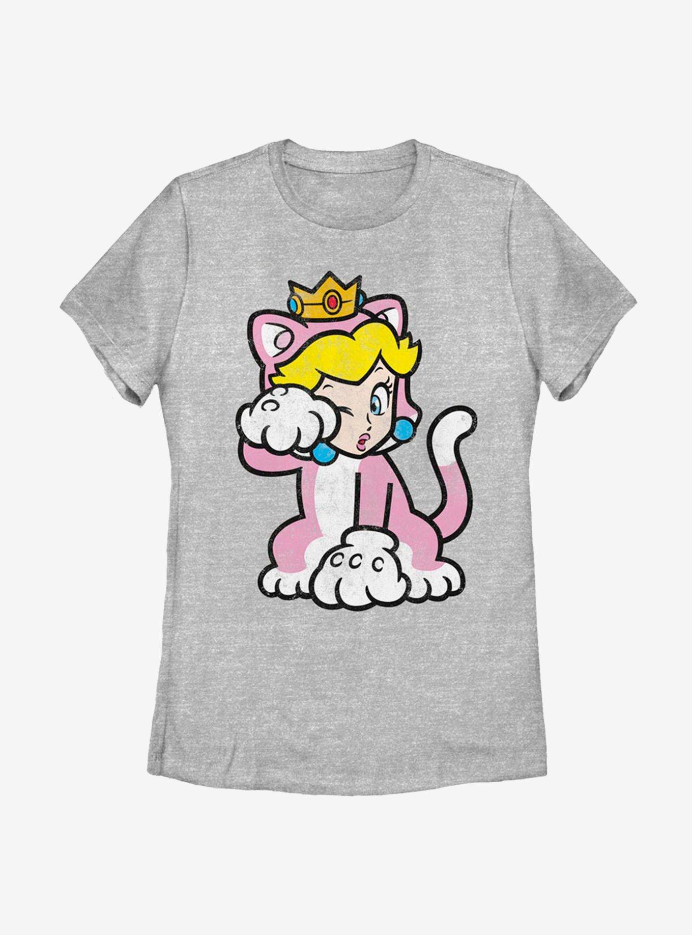 Nintendo Super Mario Cat Peach Solo Womens T-Shirt, , hi-res