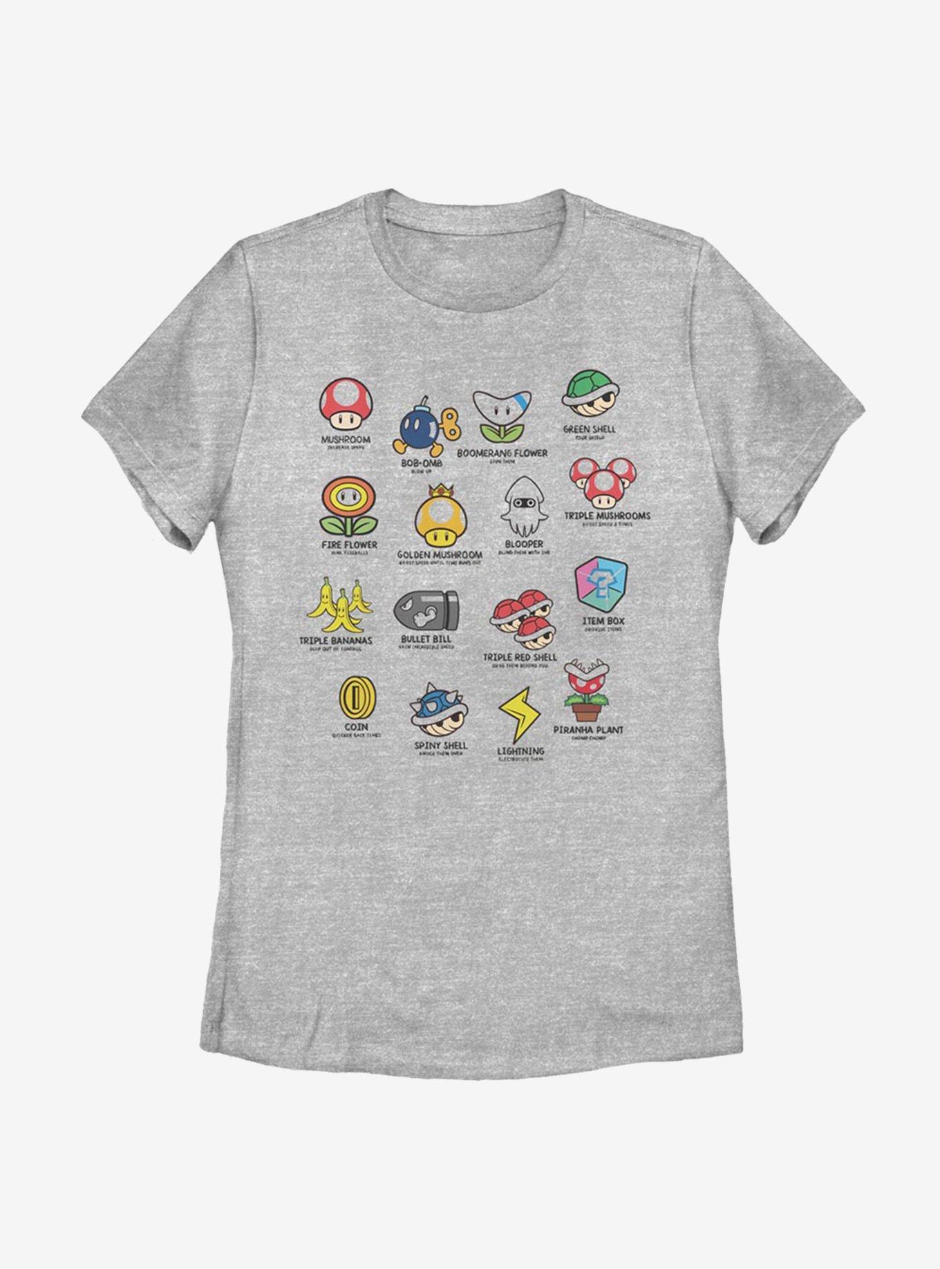 Nintendo Super Mario Kart Objects Womens T-Shirt, , hi-res