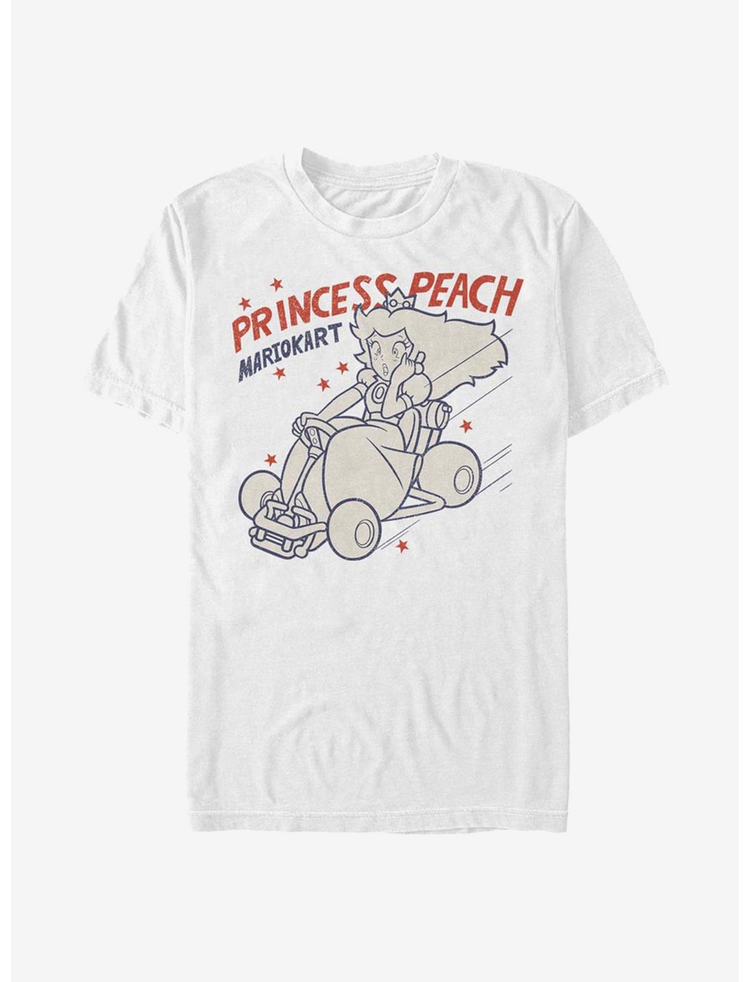 Nintendo Super Mario Peach Kart T-Shirt, WHITE, hi-res
