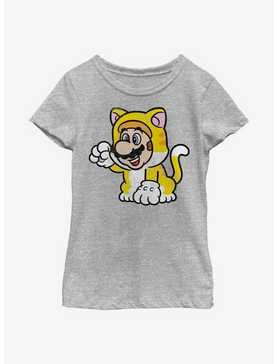 Nintendo Super Mario Cat Mario Solo Youth Girls T-Shirt, , hi-res