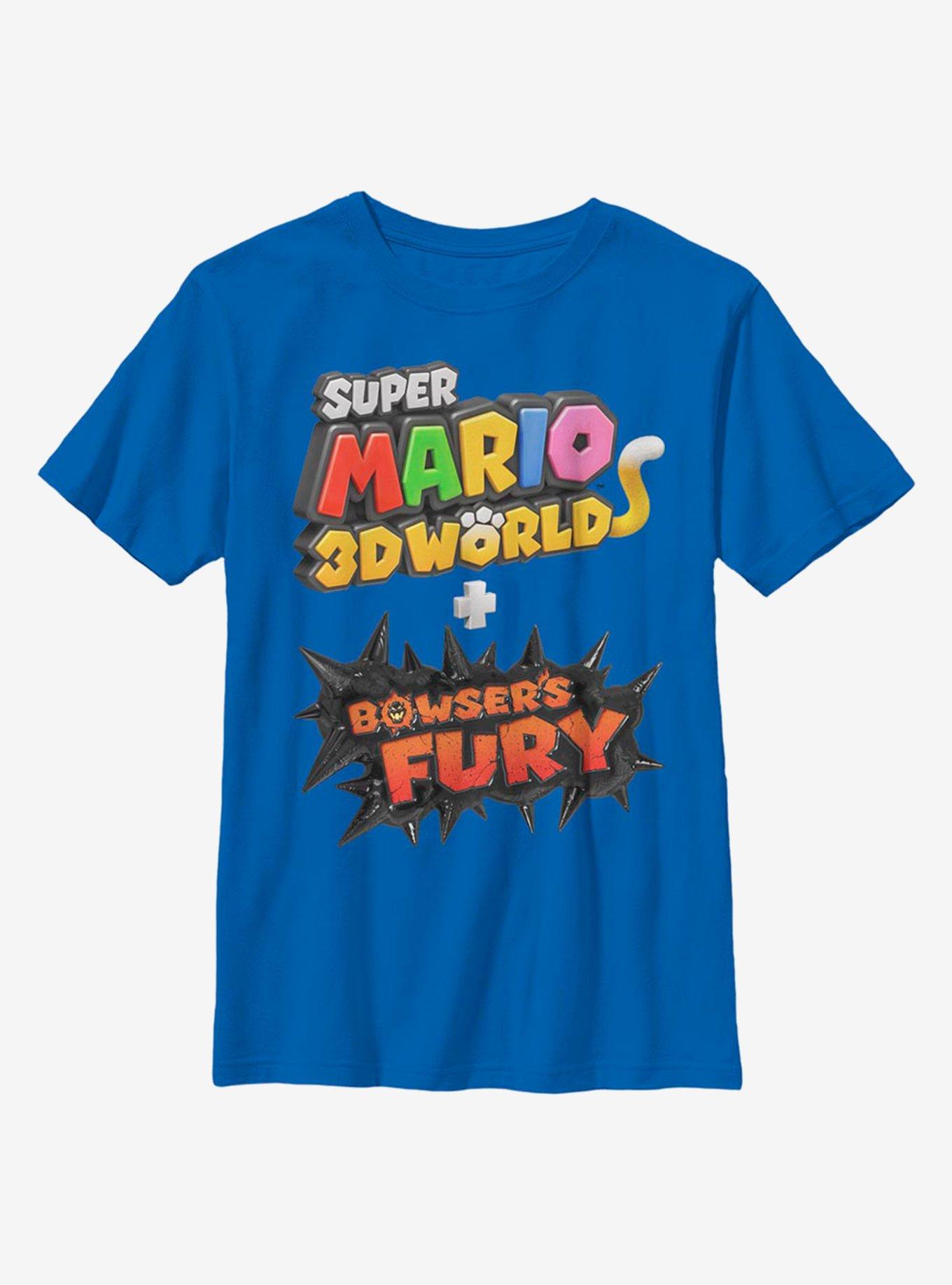 Nintendo Super Mario 3D Bowser's Fury Logo Youth T-Shirt, , hi-res