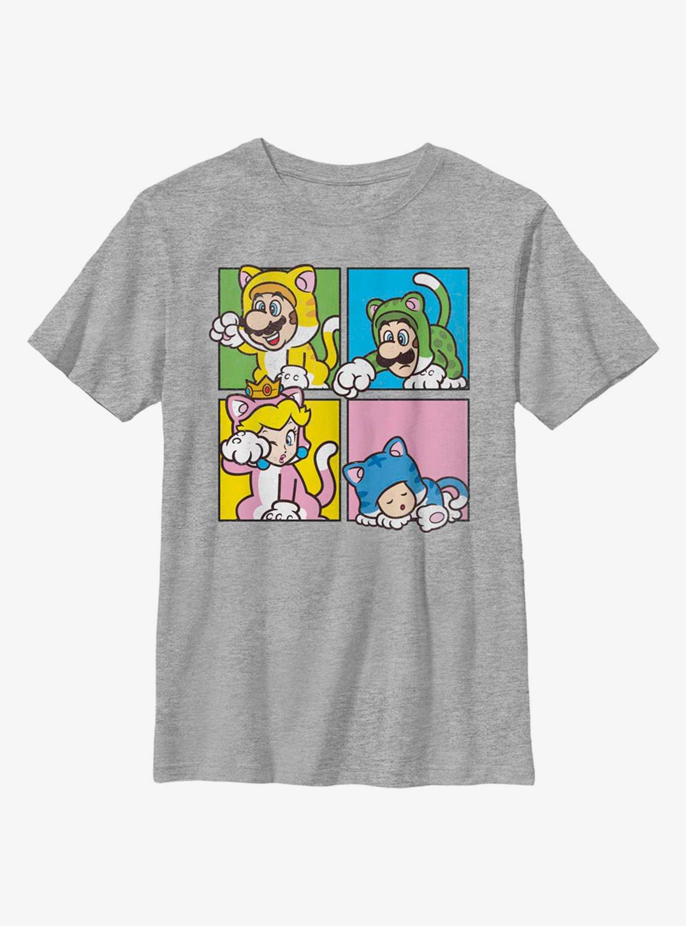 Nintendo Super Mario 4 Character Boxup Youth T-Shirt, , hi-res