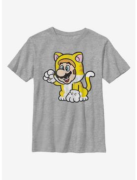 Nintendo Super Mario Cat Mario Solo Youth T-Shirt, , hi-res