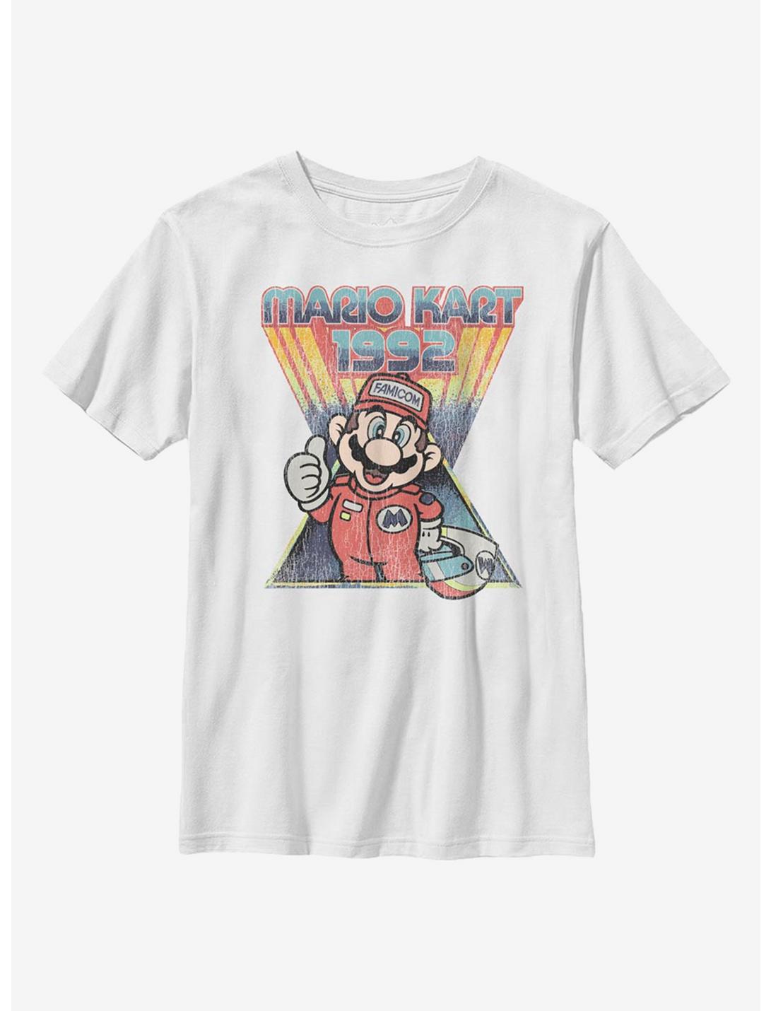 Nintendo Super Mario Race Of Old Youth T-Shirt, WHITE, hi-res