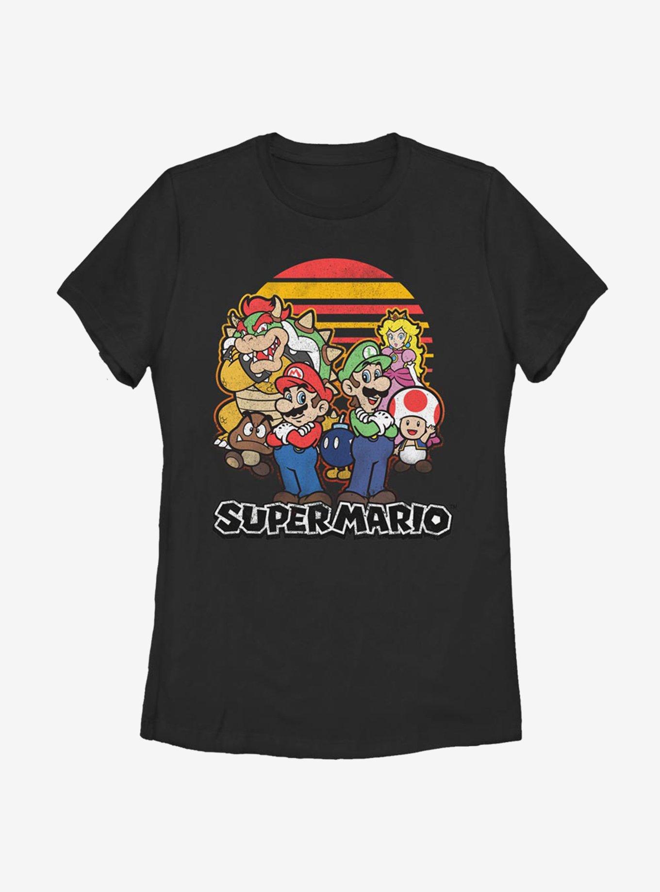Nintendo Super Mario Group Womens T-Shirt, , hi-res
