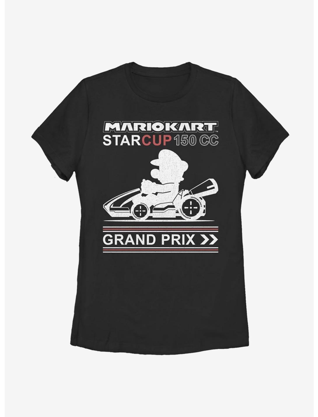 Nintendo Super Mario Star Cup Womens T-Shirt, BLACK, hi-res