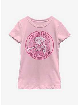 Nintendo Super Mario Cheetah Peach Youth Girls T-Shirt, , hi-res