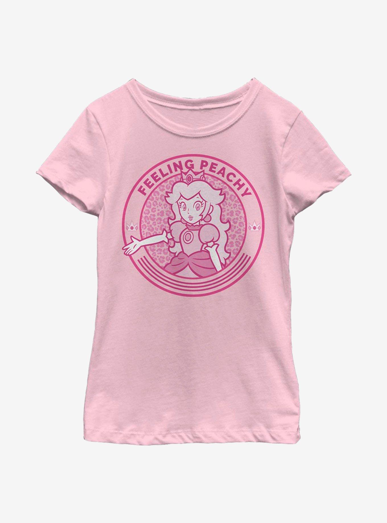 Nintendo Super Mario Cheetah Peach Youth Girls T-Shirt, , hi-res