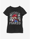 Nintendo Super Mario Buddies Youth Girls T-Shirt, BLACK, hi-res