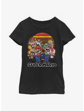 Nintendo Super Mario Group Youth Girls T-Shirt, , hi-res