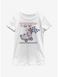 Nintendo Super Mario Retro Racing Youth Girls T-Shirt, WHITE, hi-res