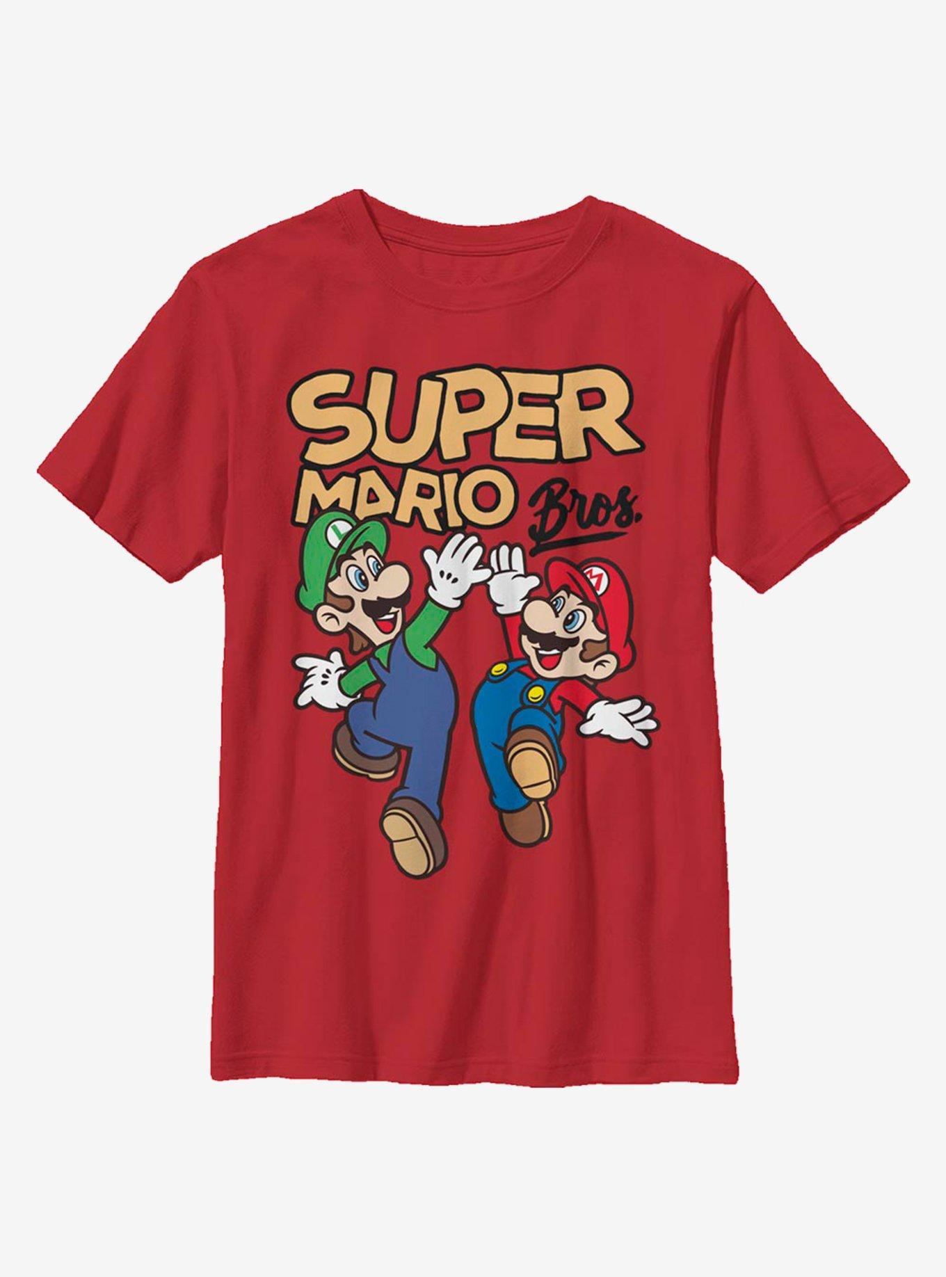 Nintendo Super Mario Super Lined Bros Youth T-Shirt, , hi-res