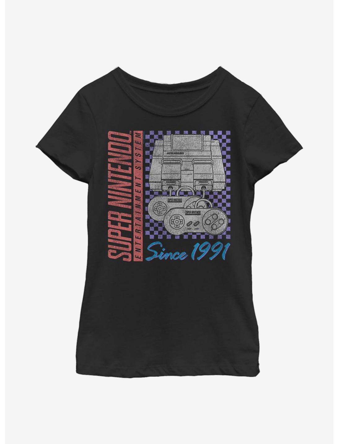 Nintendo Nineties Gamer Youth Girls T-Shirt, BLACK, hi-res