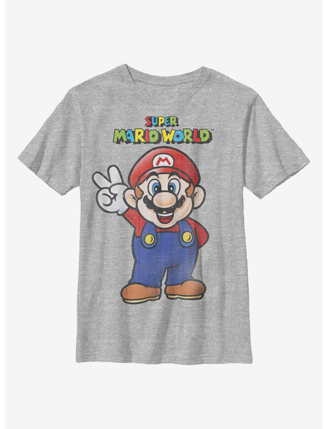 Nintendo Super Mario Peace Youth T-Shirt, ATH HTR, hi-res