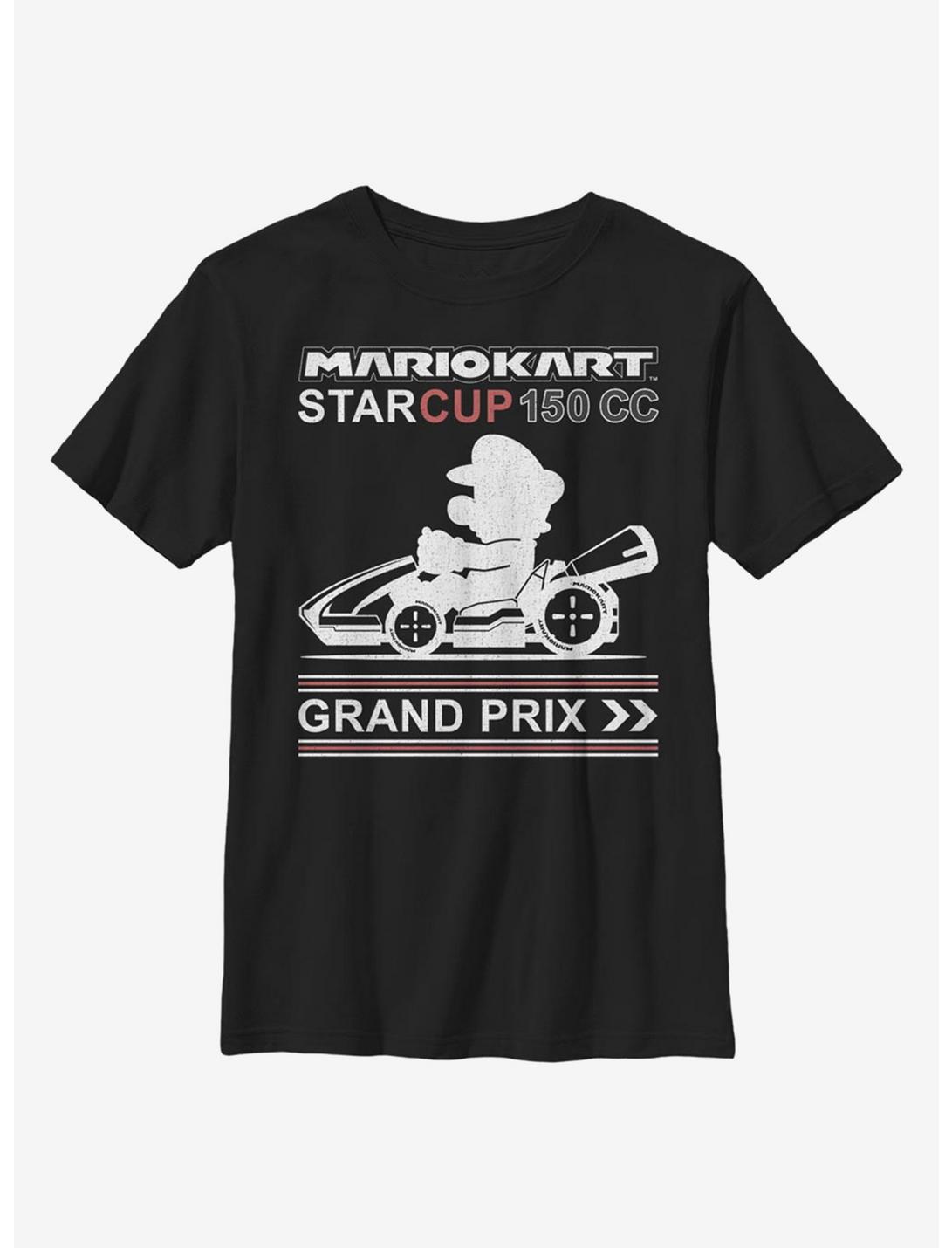 Nintendo Super Mario Star Cup Youth T-Shirt, BLACK, hi-res